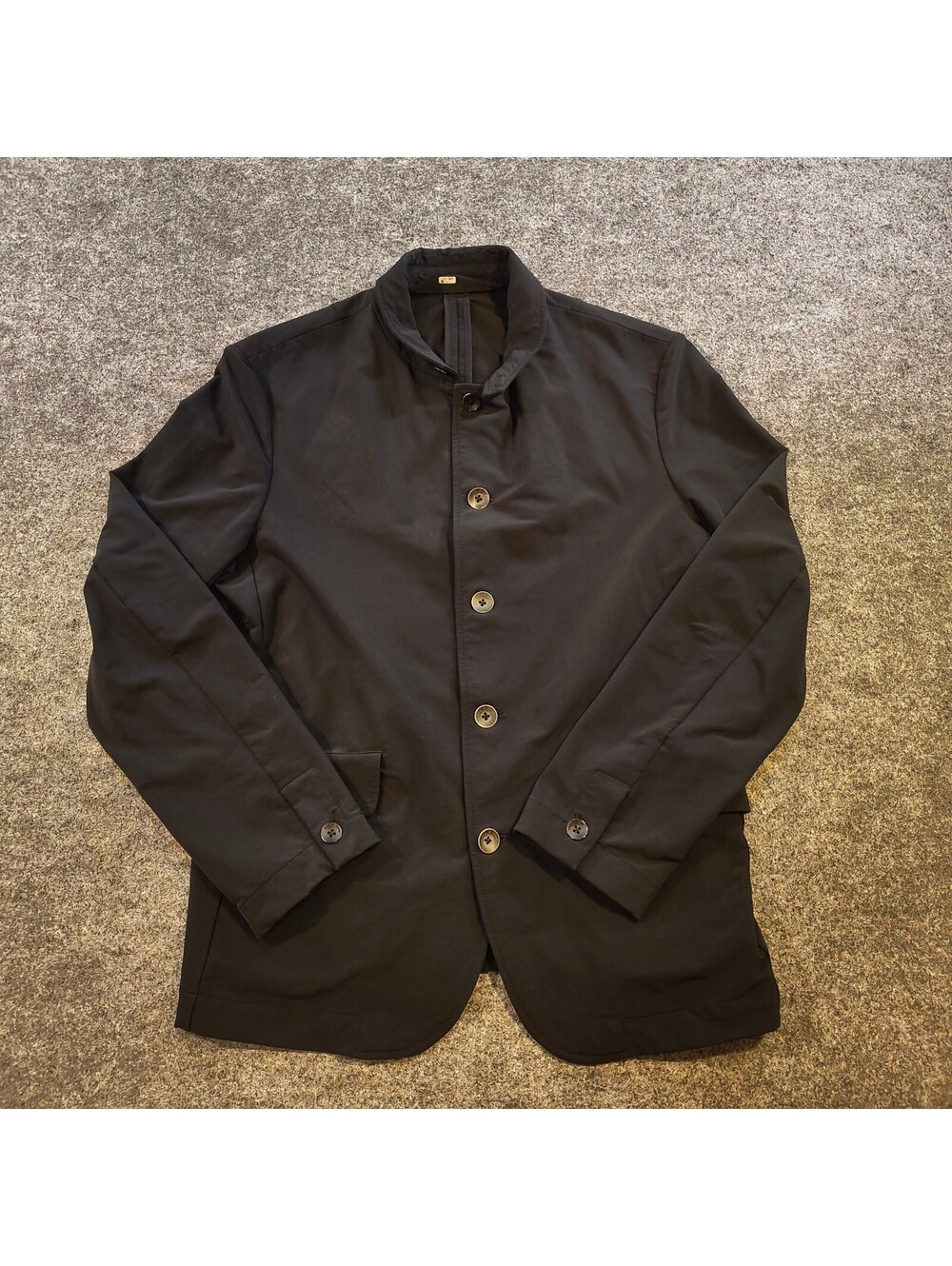 Rag & Bone Men's Black Stand Collar Button Blazer Sport Coat Size M